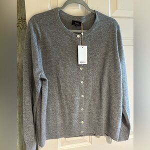 NWT,was a gift. Don’t need.And a bit large for me.Classic gray cashmere cardigan